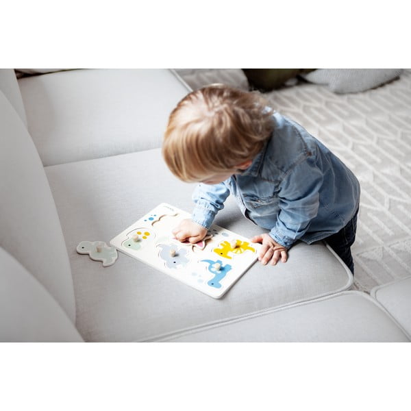 Lesena sestavljanka vtikanka (število koščkov 6) Dinosaurs – Kindsgut-image-2