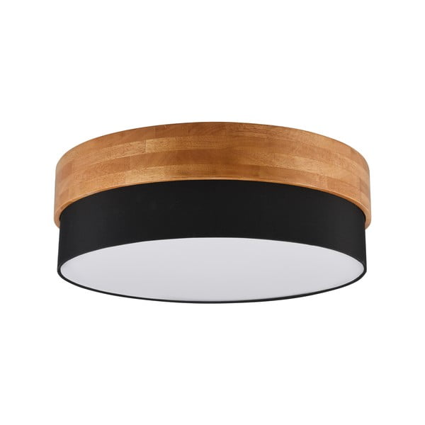 Svetilka s tekstilnim senčilom v črni in naravni barvi Seasons – Trio