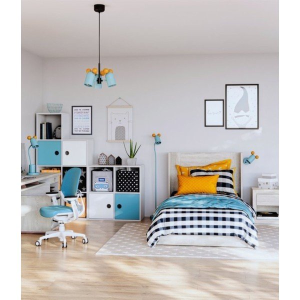 Svetlo modra namizna svetilka s kovinskim senčilom (višina 50 cm) Mouse – GTV-image-2