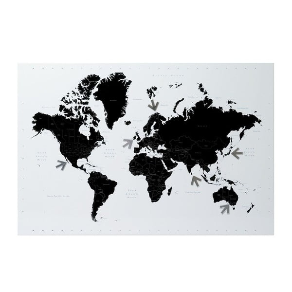 Magnetna tabla Zemljevid sveta