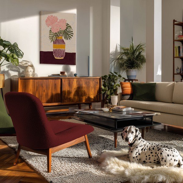 Slika 60x80 cm Striped Vase – Styler-image-1