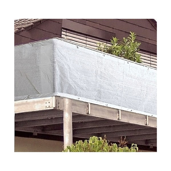 Bel plastičen zastor za balkon 300x90 cm - Garden Pleasure