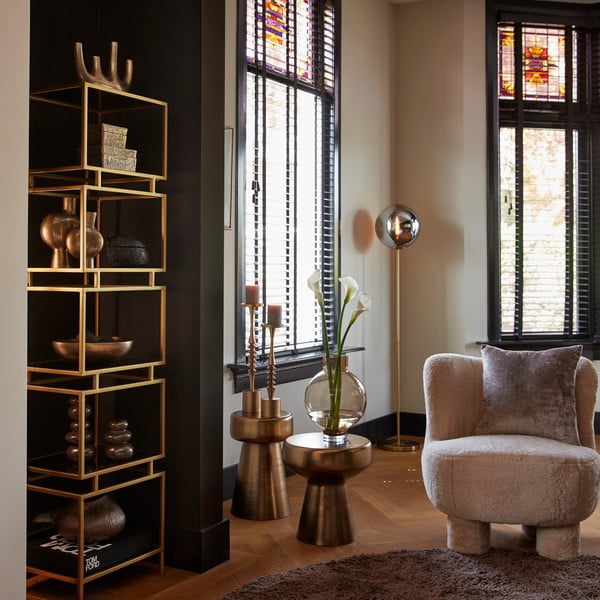 Kovinska okrogla stranska mizica ø 29 cm Dakwa – Light & Living-image-1