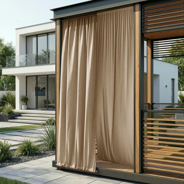 Bež zavesa za delno zatemnitev/zunanja Calisto – Filumi