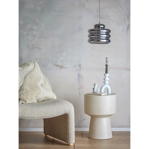 Viseča svetilka v srebrni barvi s steklenim senčilom ø 24 cm Spike – Bloomingville-image-1