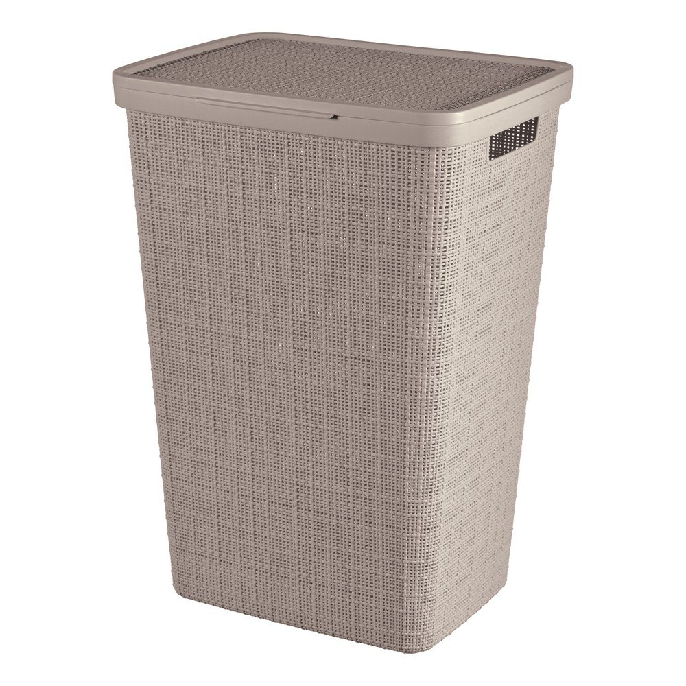 Sivorjav plastičen koš za perilo 58 l Jute