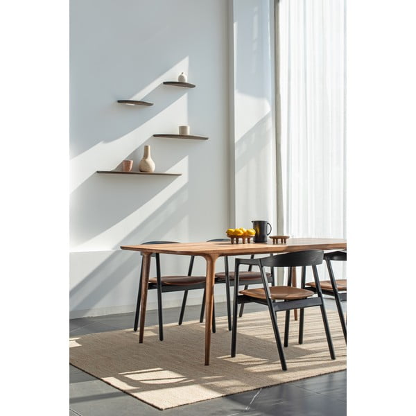 Jedilna miza iz orehovega lesa 90x200 cm Fawn - Gazzda-image-2