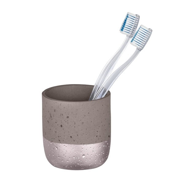 Siv betonski lonček za zobno ščetko Wenko Mauve