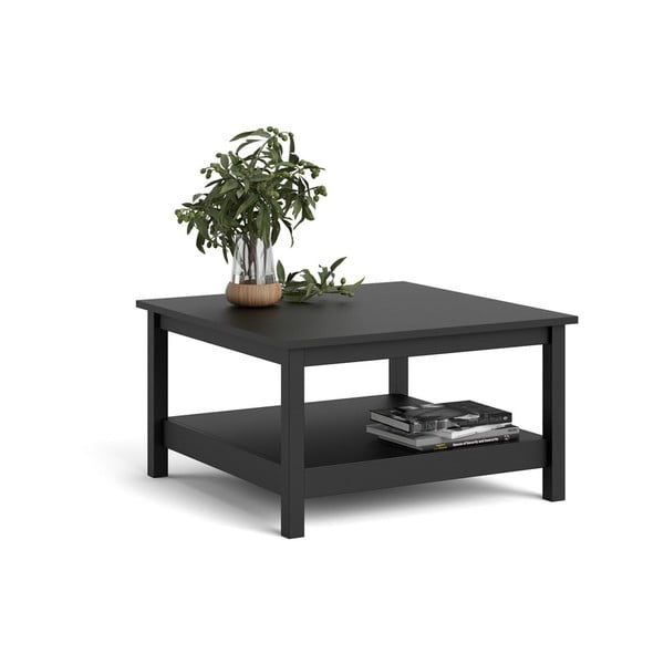 Črna kavna mizica 81x81 cm Madrid - Tvilum-image-4