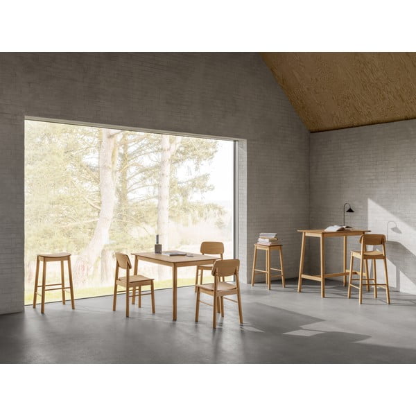 Jedilni stol v naravni barvi Barlow – Actona-image-3