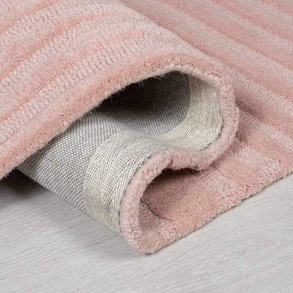 Rožnata volnena preproga Flair Rugs Zen Garden, 120 x 170 cm-image-3