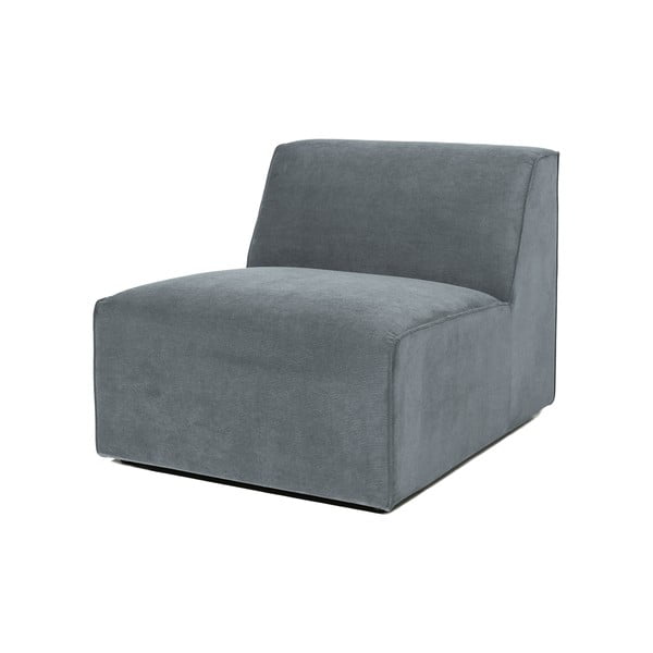 Siv modul za sedežno garnituro iz rebrastega žameta (sredinski modul) Sting – Scandic-image-1