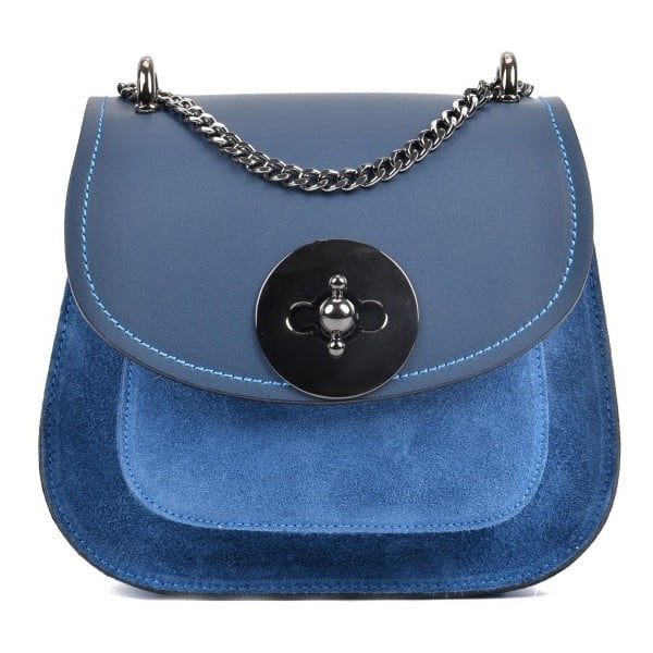 Modra usnjena torbica Isabella Rhea Tara