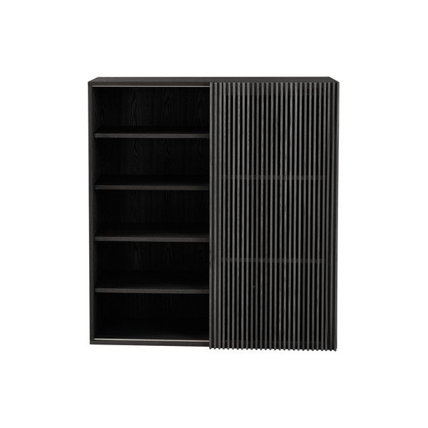 Črn set za hodnik v jesenovem dekorju 110x120x40 cm Sion – Jotex-image-4