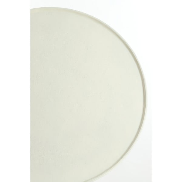 Kremno bela kovinska okrogla mizica ø 67,5 cm Babina – Light & Living-image-3