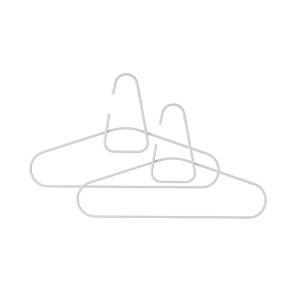 Komplet 2 svetlo sivih kovinskih obešalnikov Zone A-hanger-image-1