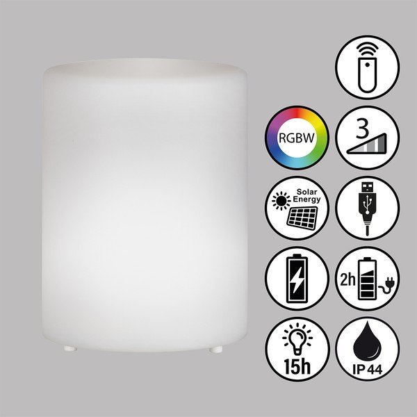 Bela LED namizna svetilka (višina 15 cm) Ceppo – Fischer & Honsel-image-2