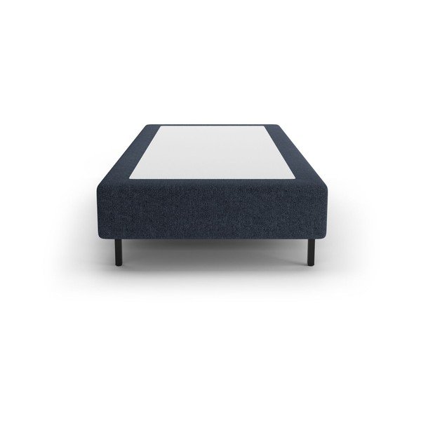 Temno modra oblazinjena postelja brez vzglavja 90x200 cm Whale – Micadoni -image-2