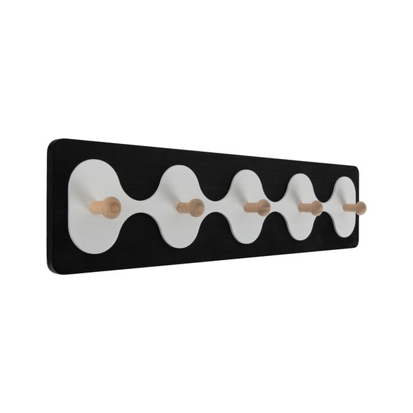 Črn stenski obešalnik 48 cm Rizar  – PT LIVING-image-2