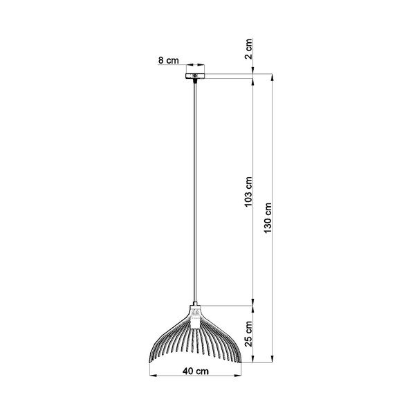 Črna viseča svetilka Sollux Umea-image-2