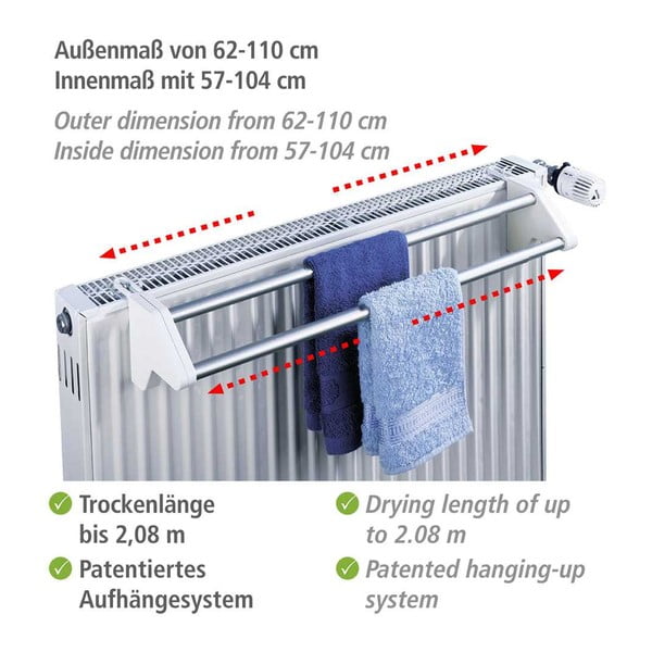 Sušilnik za perilo za radiator Wenko Standard-image-2