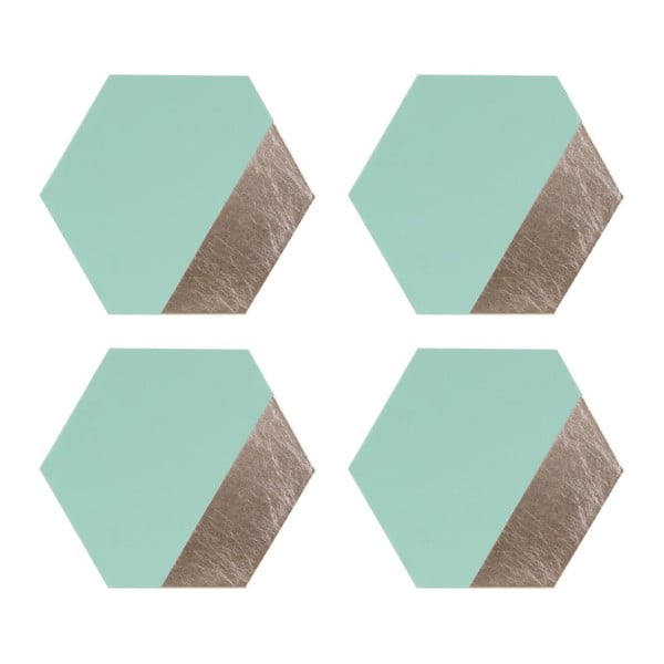 Pogrinjki iz imitacije usnja in kartona v kompletu 4 ks 26x30 cm Geome – Premier Housewares