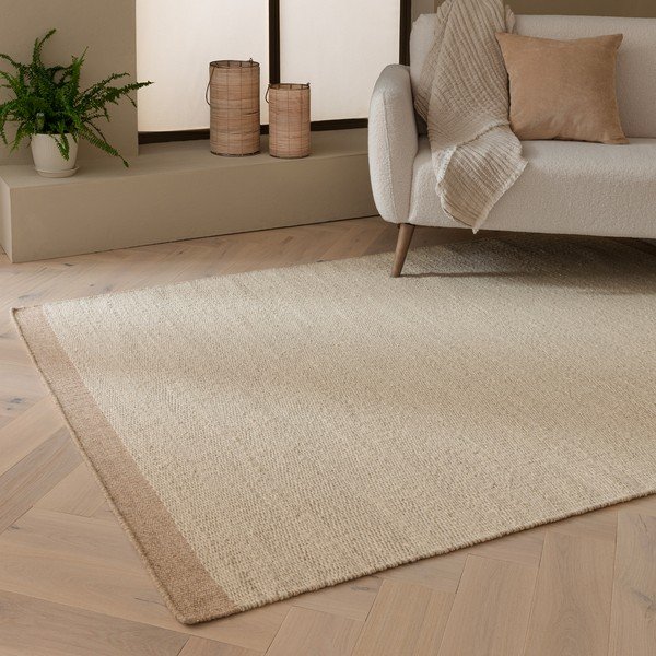 Bež/kremno bela ročno tkana volnena preproga 120x170 cm Lima Sand – Asiatic Carpets-image-1