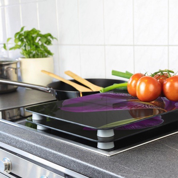 Zaščitne plošče za štedilnik 2 ks iz kaljenega stekla 52x30 cm Abdeckplatte  – Wenko-image-1