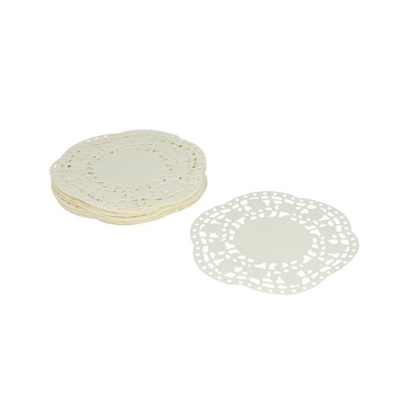 Komplet 40 belih papirnatih čipk Metaltex, ø 11 cm-image-1