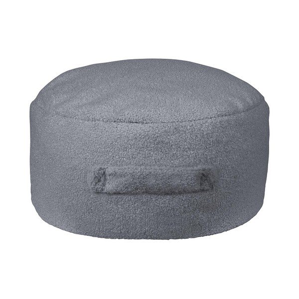 Siv otroški tabure iz tkanine bouclé Blue – Really Nice Things