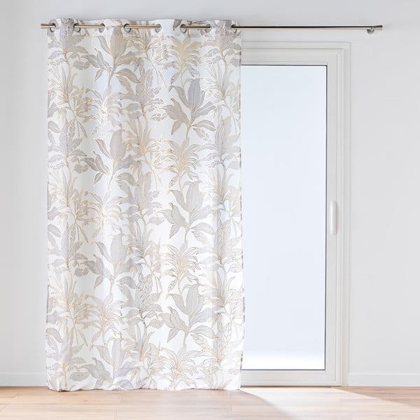 Bež-zlato prosojna zavesa 135x240 cm Vayana – douceur d'intérieur