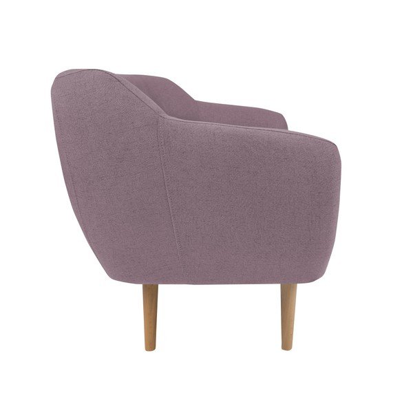 Roza dvosedežna zofa s svetlimi nogami Mazzini Sofas Sicile-image-2