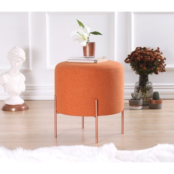 Oranžen tabure Copper – Artie-image-1