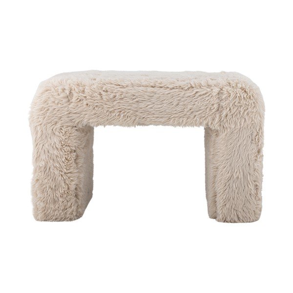 Bež tabure iz umetnega krzna Bobbie – Bloomingville