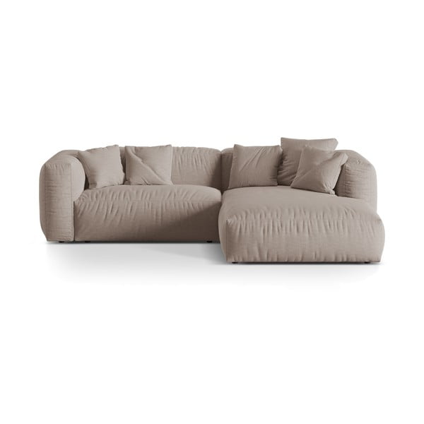 Bež kotna sedežna garnitura (desni kot) Martina – Micadoni Home