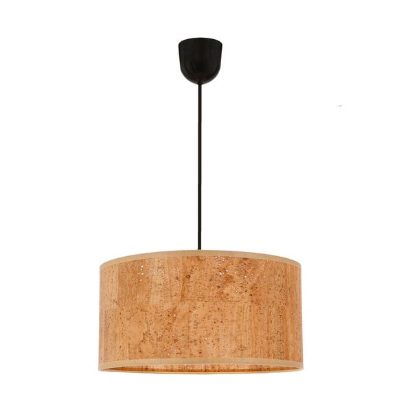 Viseča svetilka v konjak rjavi barvi s tekstilnim senčnikom ø 30 cm Ecoline – Candellux Lighting