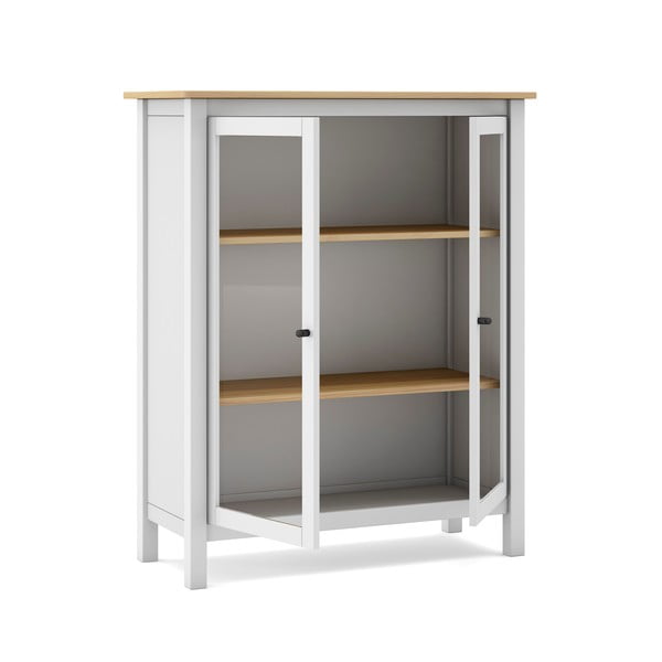 Bela/naravna vitrina iz masivnega bora 90x110 cm Misti – Marckeric-image-4