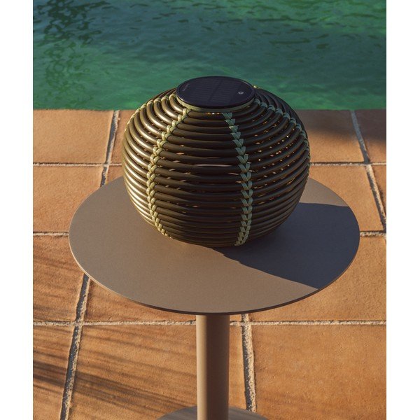 LED namizna/prenosljiva zunanja svetilka s solarnim panelom/na USB ø 25 cm Garoina – Kave Home-image-1
