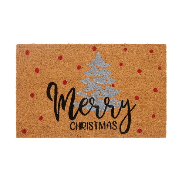 Predpražnik z božičnim motivom iz kokosovih vlaken 40x70 cm Silver Christmas – Hanse Home