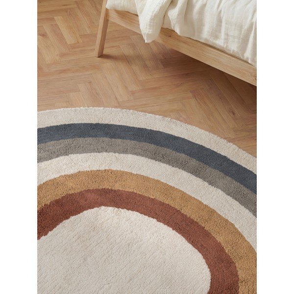 Kremno bela pralna/ročno tkana bombažna otroška preproga 140x200 cm Snuggle Riva – Hanse Home-image-2