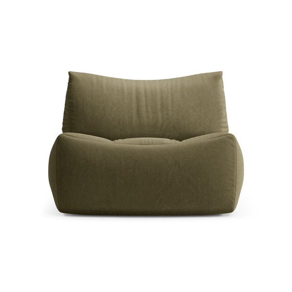 Kaki zelen žameten fotelj Tove – Micadoni -image-2
