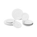 12-delni komplet belih porcelanastih krožnikov Bonami Essentials Imperio