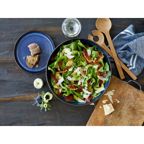 Črno-modra skleda iz kamenine ø 30 cm Gastro Dark Blue/Black – Bitz-image-1