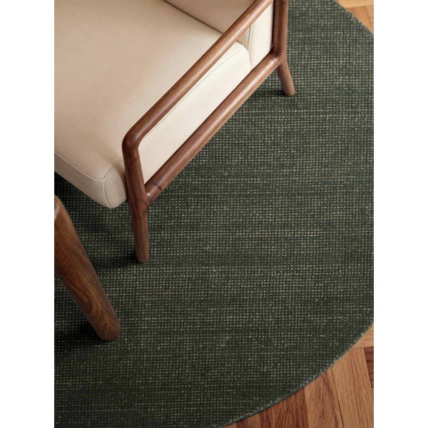 Temno zelena ročno tkana volnena okrogla preproga ø 200 cm Greenwich – Ted Baker-image-2