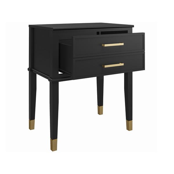 Črna nočna omarica Westerleigh – CosmoLiving by Cosmopolitan-image-4
