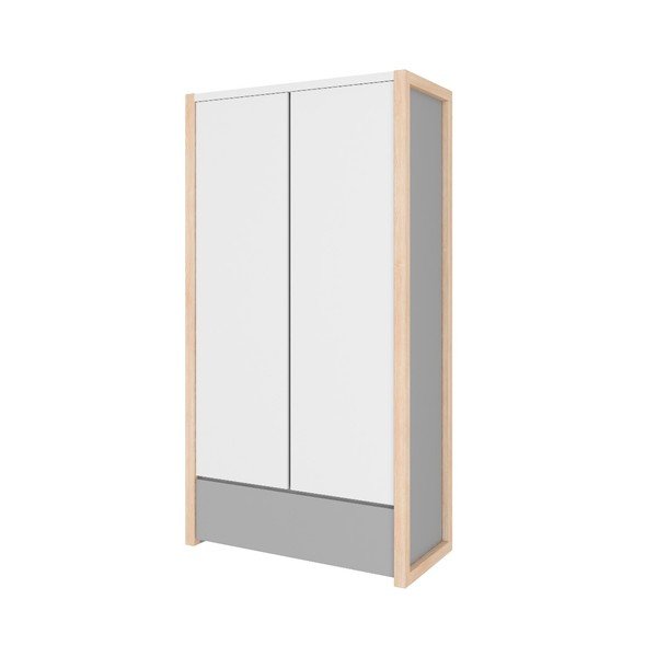 Siva dvovratna garderobna omara BELLAMY Pinette-image-1