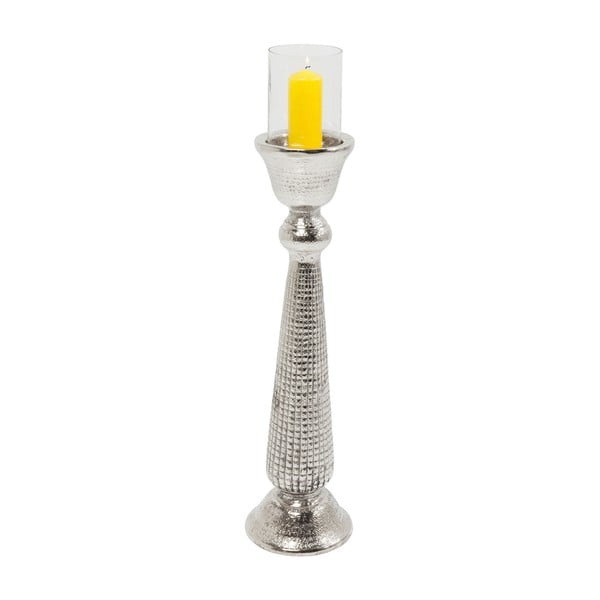 Dekorativni svečnik v srebrni barvi Kare Design Miracle, višina 93 cm