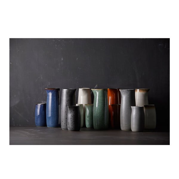 Zelen keramičen vrč za mleko 200 ml Gastro Green/Black – Bitz-image-1