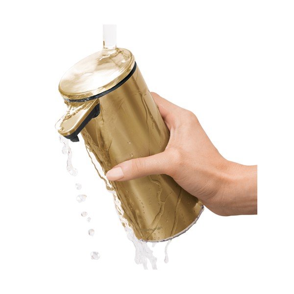 Dozirnik za milo iz nerjavečega jekla v zlati barvi 266 ml - simplehuman-image-4