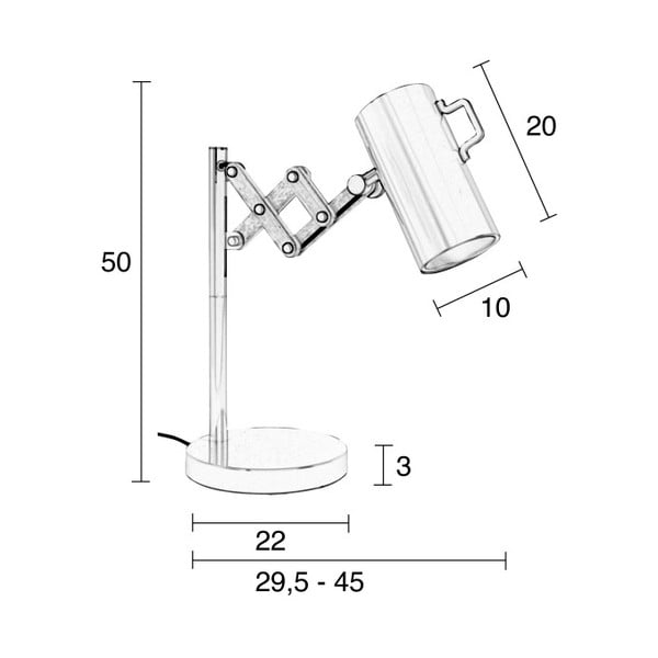 Bela namizna svetilka Zuiver Flex-image-1